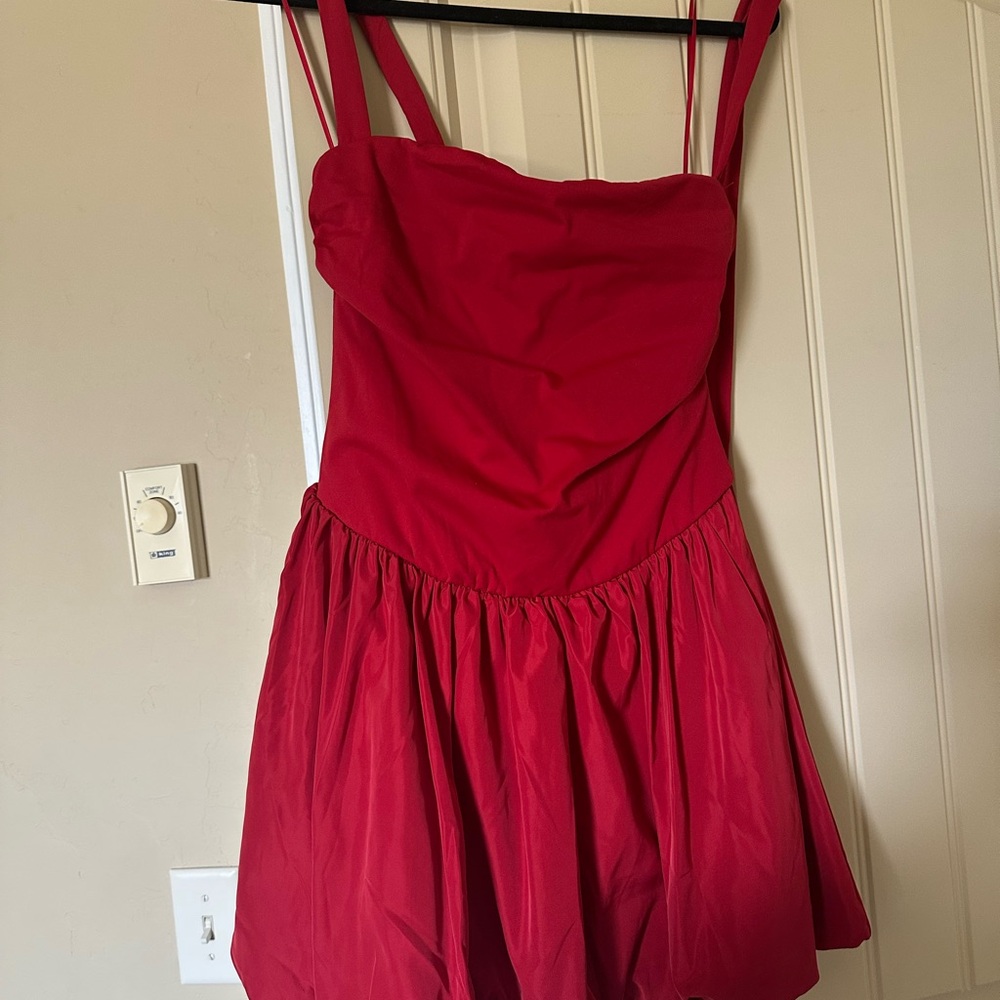 Garage Ruby Red Strappy Dress